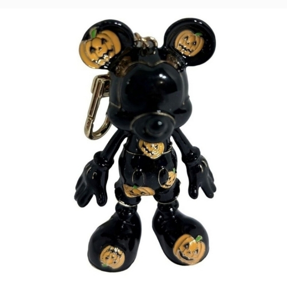 Disney x baublebar Collector Mickey's Halloween jack o lantern Pumpkin Bag charm - Picture 1 of 5